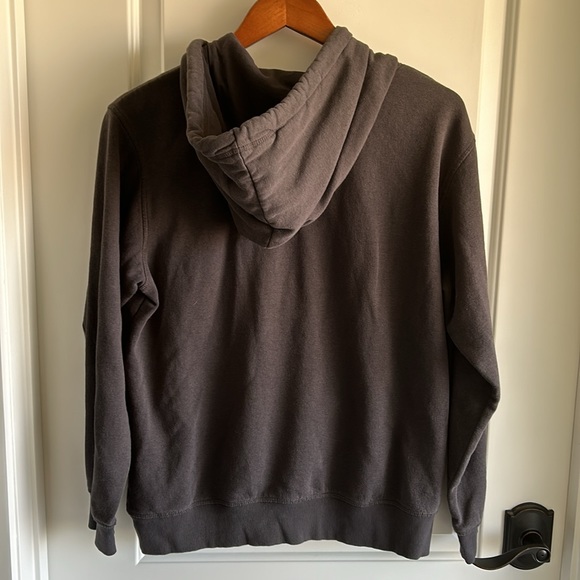 Embroidered Friends Womens Logo Black/Gray Hoodie Kangaroo Pocket Sweatshirt - Picture 5 of 7